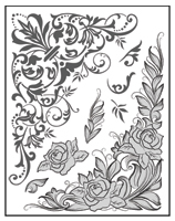 TSMP004<br>Flourishes<br>Stamp