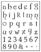 TSMP046<br>Alphabet & Numbers<br>Stamp